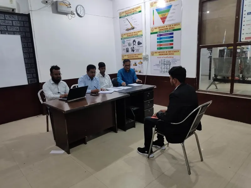 Mock interview with an assessment panel