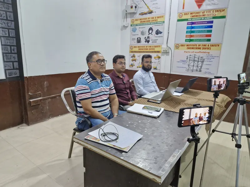 Recorded mock interview for review