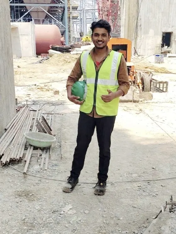 Anish Kumar at Lakshmi Construction